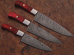 custom damscus steel kitchen knives