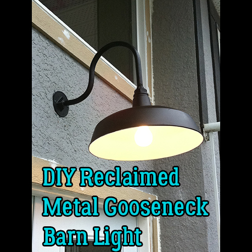 DIY Metal Gooseneck Exterior Barn Lamp